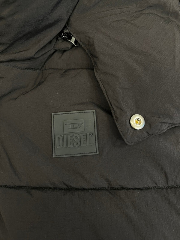 ディーゼル DIESEL 2WAY Puffer vest ベスト 中綿 フード取り外し可 ベスト ブラック Lサイズ 101MT-4545