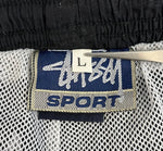 ステューシー STUSSY old stussy sport ナイロンセットアップ トラックジャケット トラックパンツ スーツ・セットアップ ブラック Lサイズ 101MB-593