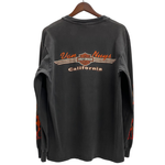 【曜日割引対象外】 ハーレーダビッドソン HARLEY-DAVIDSON 90's V FLAME USA製 フレイムパターン ロンT ブラック Mサイズ 201MT-4597 VB