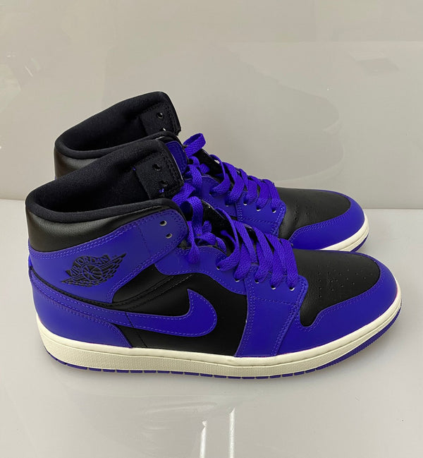 ナイキ NIKE ウィメンズ エアジョーダン1 ミッド "パープル アンド ブラック" WMNS Air Jordan 1 Mid "Purple and Black" BQ6472-051 メンズ靴 スニーカー ロゴ パープル 28.5cm 201-shoes793