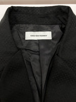 キココスタディノフ KIKO KOSTADINOV 20AW KLEES DOUBLE LAPEL BLAZER ダブル ラペル ブレザー TULCEA テーラード アウター 黒 サイズ 44 ジャケット 総柄 ブラック 104MT-2112