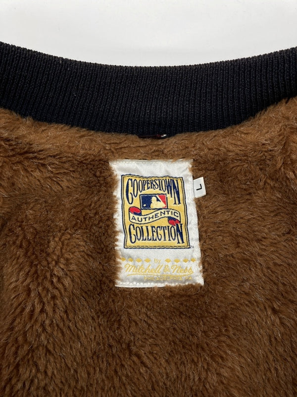 ミッチェルアンドネス Mitchell & Ness 1951 AUTHENTIC WOOL VARSITY JACKET ウール バーシティ ジャケット NEWYORK YANKEES ジップアップ 野球 アウター 紺 ジャケット ロゴ ネイビー Lサイズ 104MT-2149