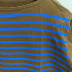 【曜日割引対象外】 キャピタル KAPITAL ボーダー ロンT 長袖カットソー ブラウン Lサイズ 201MT-4127 VB