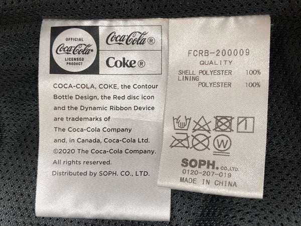 エフシーレアルブリストル F.C.Real Bristol COCA-COLA MULTI PATTERN JACKET コカコーラ マルチ パターン ナイロン フーディ 星柄 バックプリント フロントジップ BLACK 黒 FCRB-200009 ジャケット ロゴ ブラック 104MT-1842