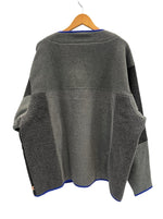 パタゴニア PATAGONIA ReCrafted Worn Wear フリースカーディガン 日本未発売 パッチワーク USA製 16000FA19 XXL カーディガン グレー 101MT-4805