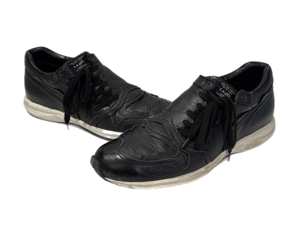 フットザコーチャー foot the coacher サイドレーススニーカー メンズ靴 スニーカー ブラック 27cmサイズ 201-shoes1087