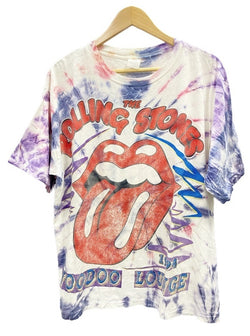 バンドTシャツ BAND-T 90s 90’s The Rolling Stones ローリングストーンス VOODOO LOUNGE 94 ワールドツアーTシャツ 袖シングル タイダイ XL Tシャツ プリント マルチカラー LLサイズ 101MT-2277
