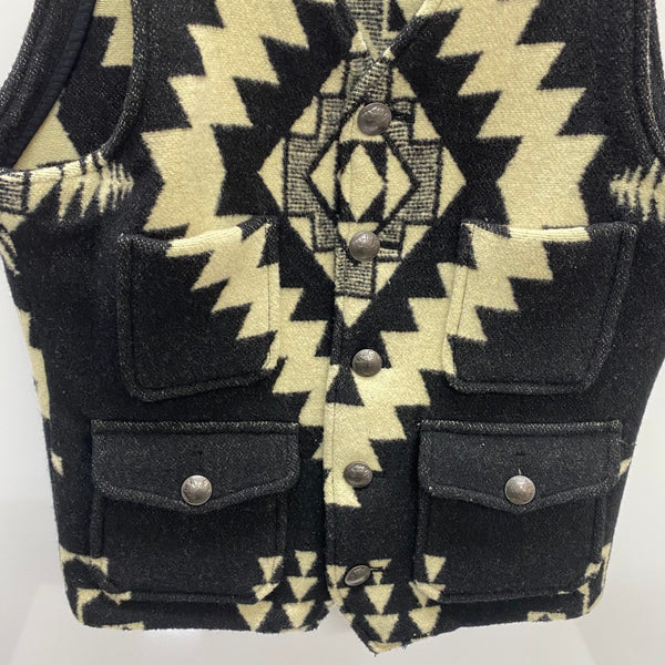 【曜日割引対象外】 ジェラード JELADO セーラムベスト Salem Vest ウール チマヨ柄 ベスト ブラック Mサイズ 201MT-4554 VB