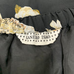 カネコイサオ kaneko isao ワンダフルワールド 扇子柄 ロングスカート スカート ブラック 201LB-103