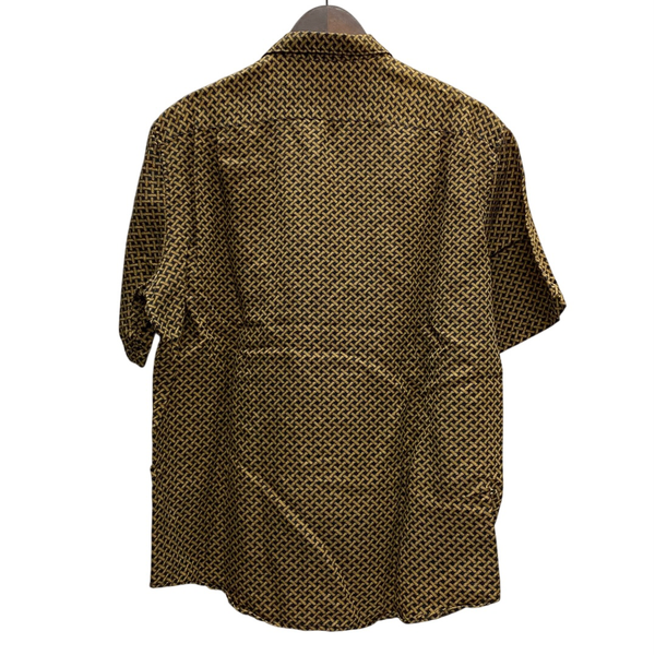 【曜日割引対象外】 ラルフローレン Polo By Ralph Lauren 90's BONNARD シルク リネン 半袖シャツ イエロー Mサイズ 201MT-4540 VB