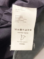 ユナイテッドトウキョウ UNITED TOKYO ダブルライダースレザージャケット 羊革 黒 MADE IN JAPAN 407152001 サイズ 1 ジャケット 無地 ブラック 101MT-2339