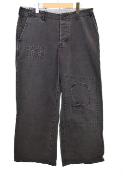 ラルフローレン RalphLauren ダメージ リペア 加工 ワークパンツ ボトムスその他 ブラック 34/32 103MB-654