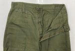 ミリタリー Military 70s 70年代 U.S.ARMY ベイカーパンツ コットンサテン GENERAL ZIP アメリカ軍 Vintage ヴィンテージ 緑 無地 カーゴパンツ カーキ 104MB-200