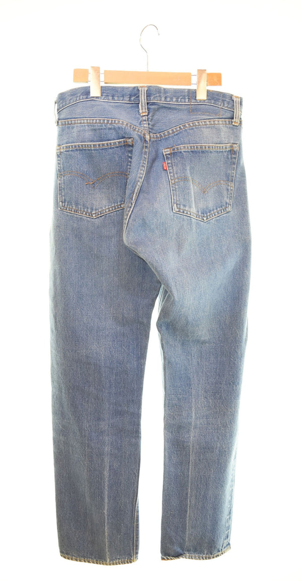 リーバイス LEVI'S 70's 501 66後期 70s ボタン裏6 ポケット裏チェーン 赤耳 セルビッジ デニム ブルー 34/34 103MB-526