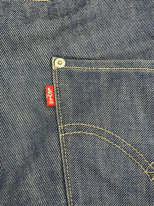 リーバイス Levi's 00's Y2K ENGINEERED JEANS LOOSE エンジニアジーンズ 立体裁断 3D シンチバック 片ポケ カーブパンツ バナナパンツ 日本製 00002-08 デニム ブルー W29 101MB-748