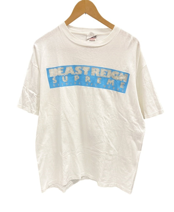 ア ベイシング エイプ A BATHING APE 90's 90s 初期 BEASTREIGN SUPREME box logo 半袖 白 MADE IN JAPAN Tシャツ プリント ホワイト Lサイズ 101MT-2166