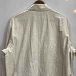 【曜日割引対象外】 ダブルアールエル RRL WHITE HBT PAINT COVERALL ヘリンボーン ジャケット ホワイト Lサイズ 201MT-4321 VB