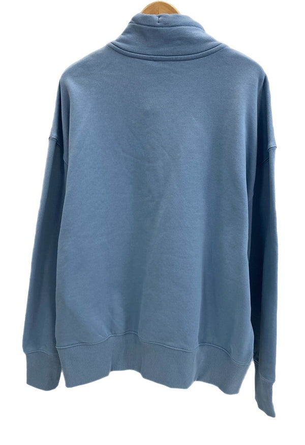 プーマ PUMA Ami Alexandre Mattiussi アミ HALF‐ZIP ハーフジップ スウェット 水色  535993-73 MENS XL スウェット ブルー LLサイズ 101MT-3675