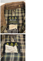 バブアー BARBOUR 90's 90年代 3ワラント GAMEFAIR ゲームフェア ワックス コットン オイルドジャケット ハーフコート VINTAGE ヴィンテージ C42 ジャケット カーキ 101MT-5342