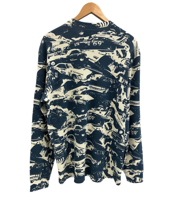 シュプリーム SUPREME 2024AW Hysteric Glamour Cars Thermal ヒステリックグラマーカーズサーマルロングスリーブ ティール ロンT ブルー Mサイズ 101MT-3805