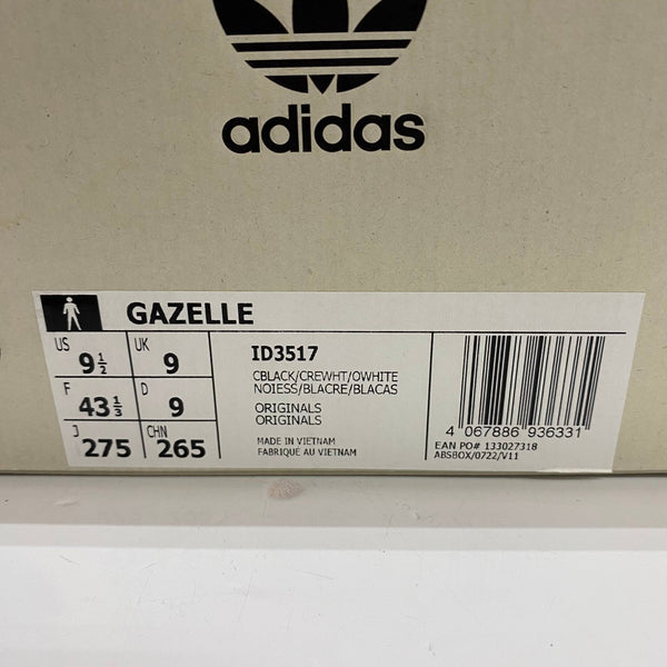 アディダス adidas × FOOT INDUSTRY GAZELLE ID3517 メンズ靴 スニーカー ブラック 26.5cmサイズ 201-shoes1574