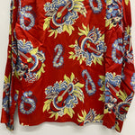 【曜日割引対象外】 サンサーフ SUN SURF アロハシャツ L/S RAYON ALOHA SHIRT SS20084 長袖シャツ レッド Mサイズ 201MT-4395 VB