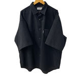 クーティープロダクションズ COOTIE PRODUCTIONS Punching Faux Suede Work Shirt 半袖シャツ ブラック XLサイズ 201MT-4402