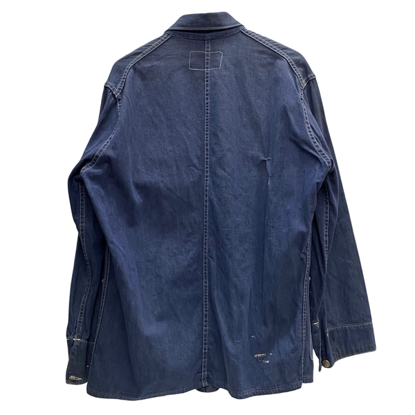 【曜日割引対象外】 カーハート Carhartt ~50's カナダ製 ハートタグ デニムカバーオール 手帳付き ジャケット ブルー 201MT-3466 VB