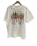 ヴィンテージ vintage 90's 90年代 Hanes Crazy Girls RIVIERA ホテル カジノ ピンナップガール プロモーション アドバタイジング MADE IN USA アメリカ製 XL Tシャツ ホワイト LLサイズ 101MT-4340