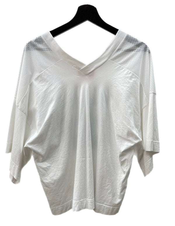 ヴィヴィアンウエストウッド Vivienne Westwood レッドレーベル RED LABEL 69オージー スポーツプリント スクエアトップ 半袖 カットソー メッシュ フットボール WHITE 白 16-12-321034 Tシャツ プリント ホワイト Mサイズ 104LT-103