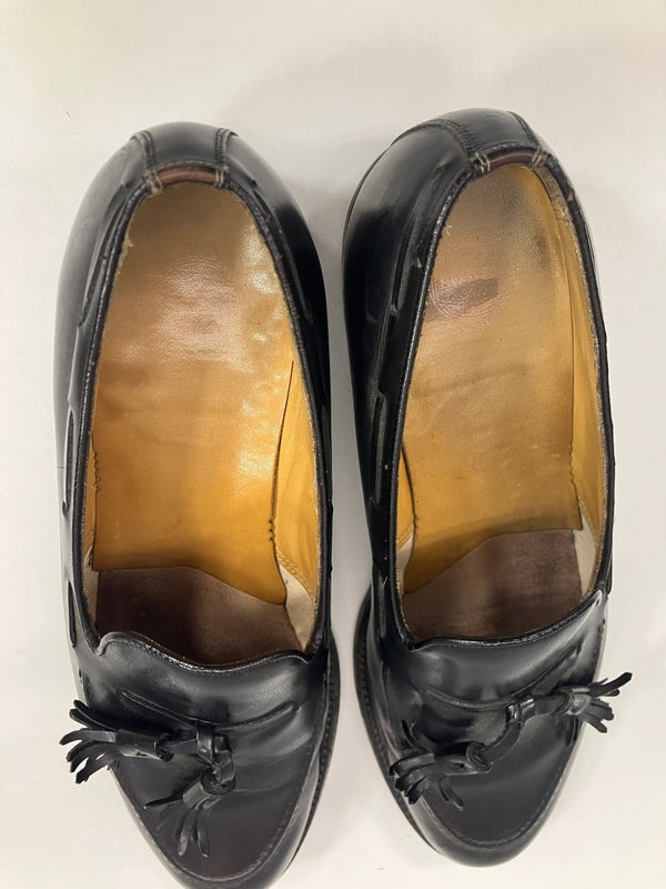 フローシャイム FLORSHEIM 80's 80年代 タッセルローファー レザー VINTAGE ヴィンテージ メンズ靴 ローファー ブラック 101sh-2364