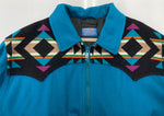 ペンドルトン PENDLETON 70s 70年代 HIGH GRADE WESTERN WEAR ウエスタン アウター ネイティブ TALON  ターコイズブルー 水色 ジャケット ブルー Lサイズ 104MT-1929