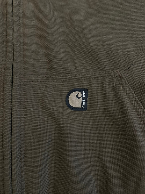 カーハート Carhartt キルト裏地 アクティブジャケット vintage ヴィンテージ カーキ J59TMB 2XL ジャケット ブラウン 3Lサイズ 101MT-5093