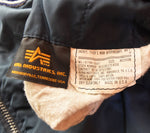 アルファ インダストリーズ ALPHA INDUSTRIES 90年代 MA-1 MA1 FRIGHT JACKET フライト ジャケット 90s 90's USAF 0615-00-573-8336 ジャケット ネイビー Mサイズ 103MT-2622