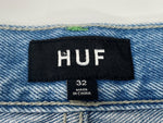 ハフ HUF LOOSIES WASHED DENIM PANT ルーズ ウォッシュ デニム パンツ 青 プリント デニム ブルー サイズ 32 104MB-324