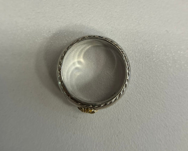 アリゾナフリーダム ARIZONA FREEDOM R-45a ゴールド小太陽神 唐草 ネイティブ系  メンズジュエリー・アクセサリー 指輪・リング シルバー 101G-212