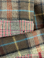 コムデギャルソン COMME des GARCONS SHIRT チェックデザインブルゾン ウールジャケット W13150 ジャケット ブラウン Mサイズ 101MT-4969