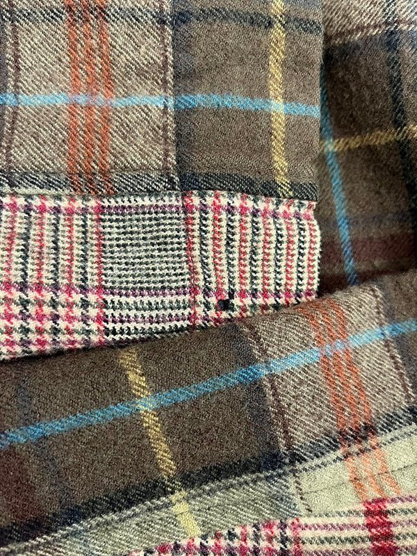 コムデギャルソン COMME des GARCONS SHIRT チェックデザインブルゾン ウールジャケット W13150 ジャケット ブラウン Mサイズ 101MT-4969