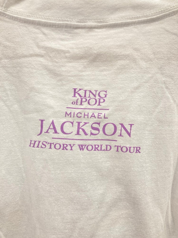 ヴィンテージ vintage マイケル・ジャクソン KING OF POP HISTORY WORLD TOUR Michael Jackson ツアーT 90s ©1995 Tシャツ ホワイト Lサイズ 101MT-2965