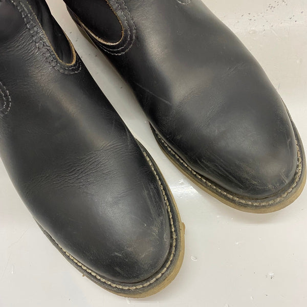 【曜日割引対象外】 レッドウィング RED WING 90's 97年製 茶芯 7E 箱付き 8169 メンズ靴 ブーツ ペコスタイプ ブラック 25.5cmサイズ 201-shoes1556 VB