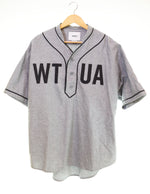 ダブルタップス WTAPS LEAGUE SS SHIRT COTTON OXFORD リーグ ベースボールシャツ 半袖 シャツ 191TQDT-SHM03 3 半袖シャツ グレー 103MT-2967