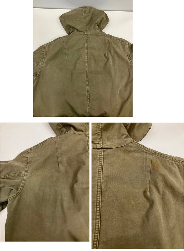 ミリタリー military 40’s～ 40年代～ US ARMY 米軍実物  M-47 コットンサテン オーバーコート フィールド モッズ パーカー VINTAGE ヴィンテージ ジャケット カーキ Sサイズ 101MT-5039