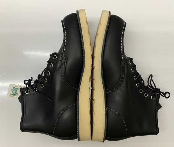 【曜日割引対象外】 レッドウィング RED WING 6-inch Classic Moc USA製 8179 メンズ靴 ブーツ その他 ブラック 27.5cmサイズ 201-shoes1114 VB