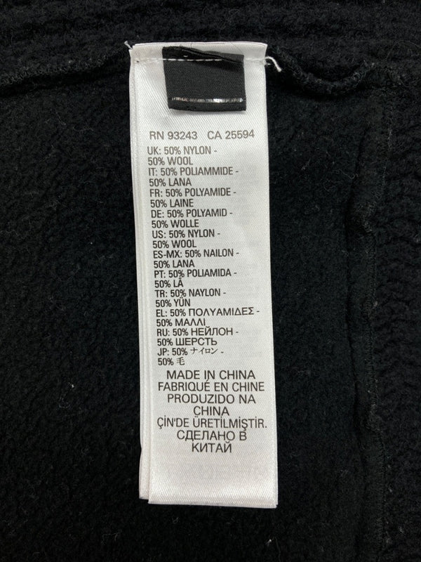 ディーゼル DIESEL K-RUSHIS SWEATER スウェット切替 セーター ニット ハトメ 長袖 黒 セーター 無地 ブラック Mサイズ 104MT-1603