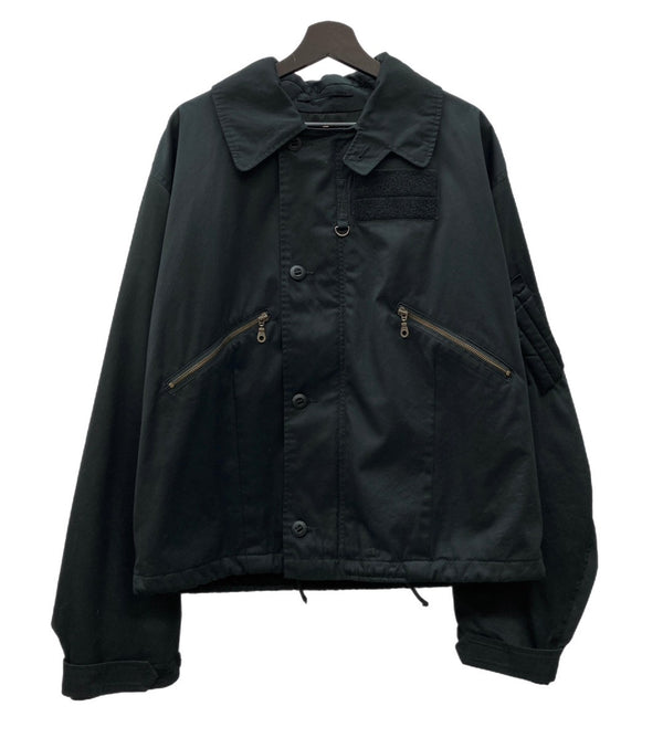 ワイパーインク WAIPER.inc イギリス軍 RAF MK3 VENTILE ベンタイル フライトジャケット ミリタリー アウター ベンタイル レプリカ 復刻 ショート丈 黒 サイズ 9 ジャケット 無地 ブラック 104MT-1046