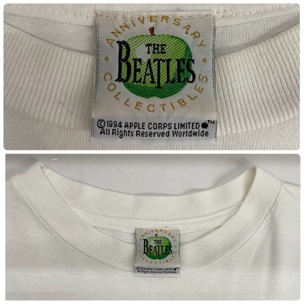 【曜日割引対象外】 ヴィンテージ vintage 90's THE BEATLES "THE WHITE ALBUM 25th ANNIVERSARY" Official Print T-Shirts Tシャツ ホワイト 201MT-4591 VB