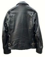 ショット SCHOTT LEATHER TRUCKER JACKET レザー トラッカー ジャケット シングル ライダース バイカー USA製 103US 黒 7209 34 ジャケット 無地 ブラック 104MT-790