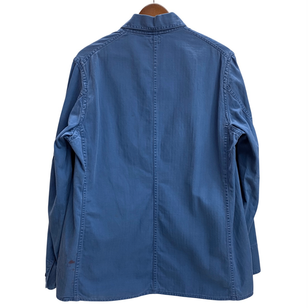 【曜日割引対象外】 ヴィンテージ vintage 50's BEST HBT カバーオール 猫目ボタン ジャケット ブルー Mサイズ 201MT-3809 VB