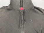 シュプリーム SUPREME 24SS Overdyed Small Box Zip-Up Hooded Sweatshirt オーバーダイ スモール ボックス ジップアップ フーディ 黒 パーカ ロゴ ブラック Lサイズ 104MT-1727