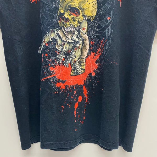 【曜日割引対象外】 ヴィンテージ vintage 00's METALLICA Pushead GILDAN Tシャツ ブラック Lサイズ 201MT-4037 VB